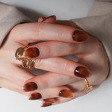 Inglass nails Coca Cola nails. Fall 2025 nails. Reusable nail extensions set. 