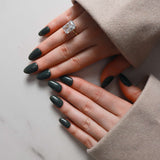 Hard gel reusable nail extensions by Inglass nails. Handmade nail extensions. 