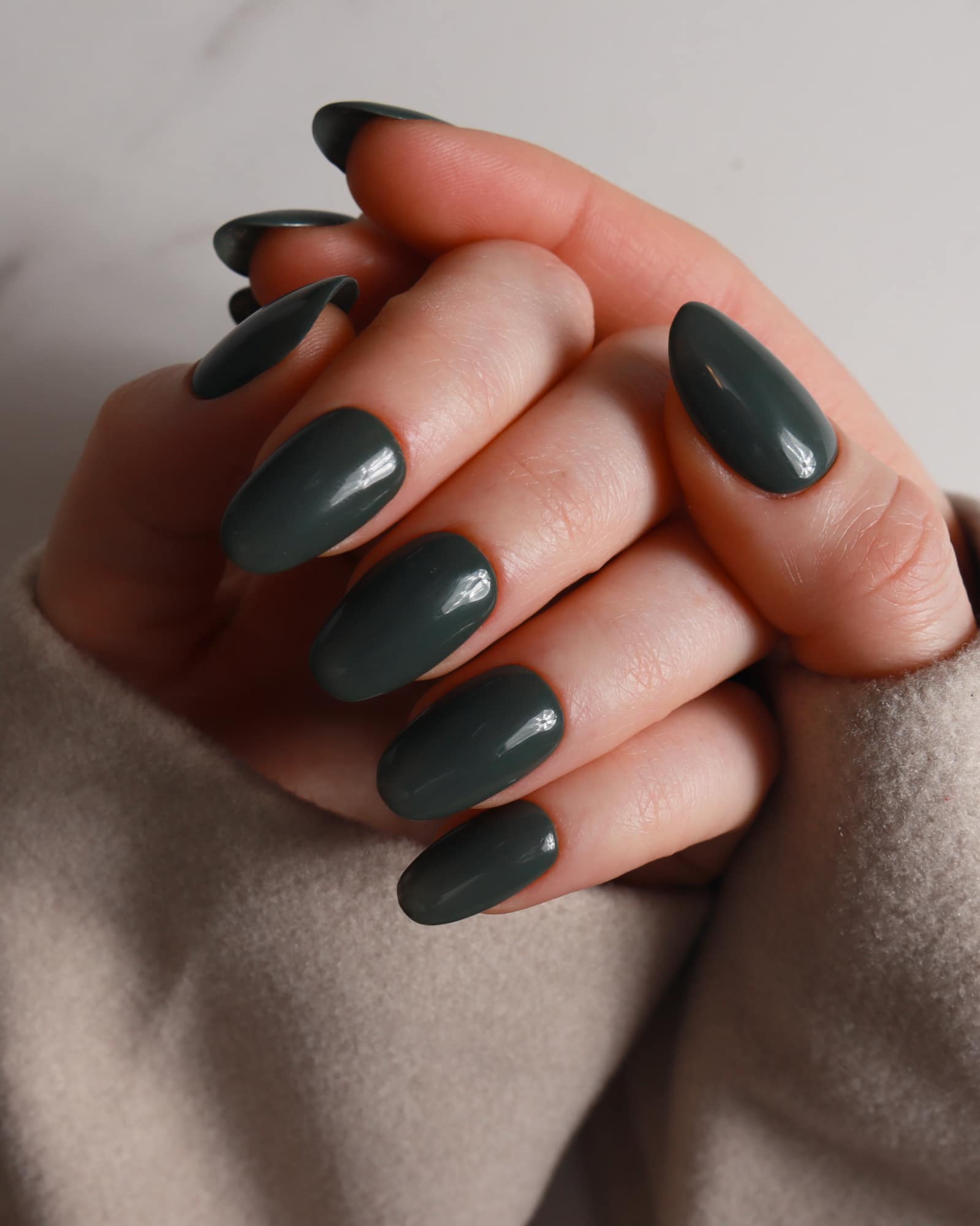 Hard gel reusable nail extensions by Inglass nails. Handmade nail extensions. 