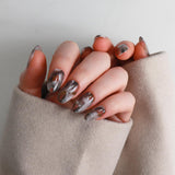 Marble nails. Reusable nail extensions by Inglass nails.