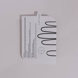 White card used for photo guiding by inglass nails 