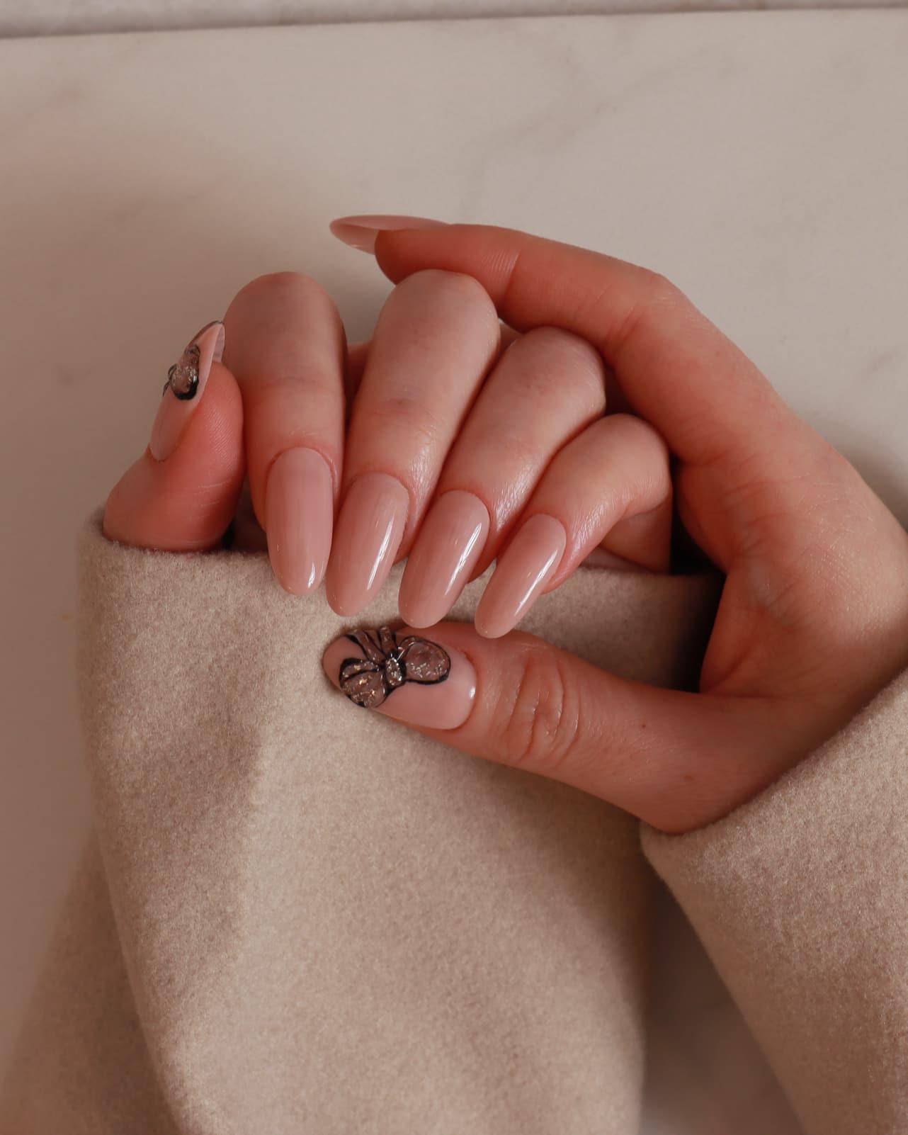 3D bows nails by inglass nails