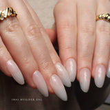 Clean girl manicure. Clean girl nails. Milky white nails. Minimalist nails. Reusable nail extensions. 