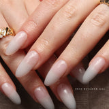Clean girl manicure. Clean girl nails. Milky pink nails. Minimalist nails. Reusable nail extensions. 