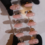 Encapsulated dried flowers nails set