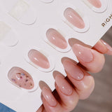 Encapsulated dried flowers nails in a nail insert box